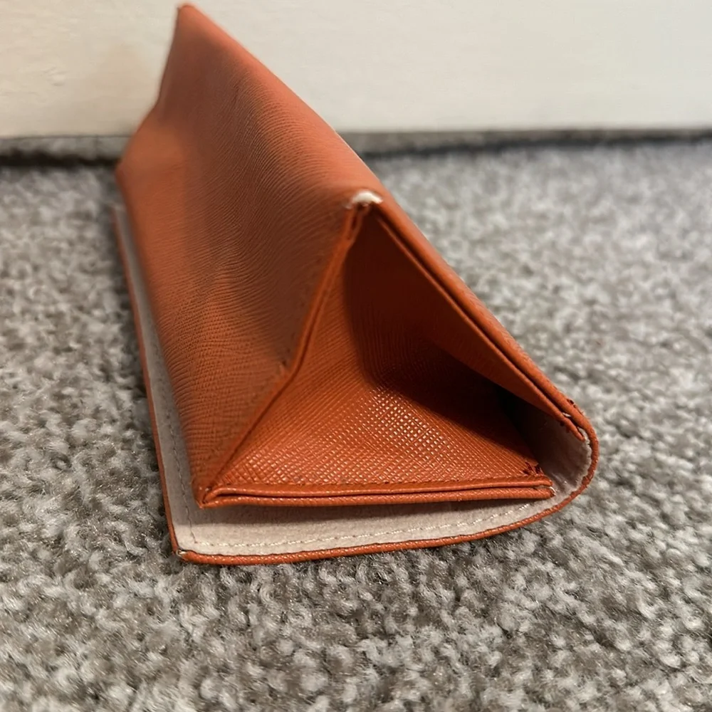 Tory Burch Saffiano Leather Fold Over Sunglasses Case